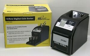 Royal Sovereign Fast Sort Automatic Coin Sorter &amp; Counter, Model FS-4DA - Tested