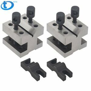 New 1-3/8x1-3/8x1-3/16&#034; PRECISION V-BLOCK PAIR With CLAMPS