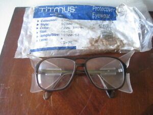 Titmus SC900 TAN Brown Aviator Full Rim Safety  Glasses 56-15 Open Package