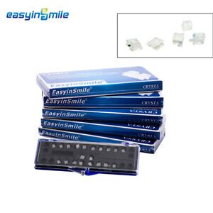 5Packs of EASYINSMILE Orthodontic Ceramic Braces MBT Brackets Slot.022 345 hook