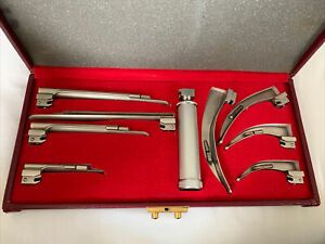 Mac and Miller Laryngoscope Set LED, With 8 Blades!