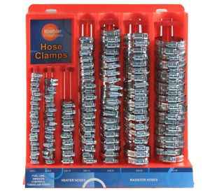 Enterprises KEDIS220 220 Piece Hose Clamp Set in Mountable Rack, Free Shipping.