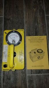 VICTOREEN RADIOLOGICAL SURVEY METER CDV-715 MODEL 1A-GEIGER COUNTER --WORKING