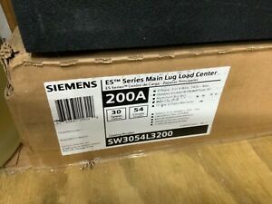 Siemens SW3054L3200 120/208/240 VAC 200 Amp 3-Phase 3/4-Wire NEMA 3R Main Lug