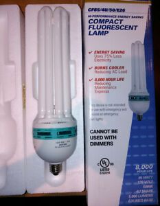 CXL Lot 10 CF85/4Y/50/E39 85 Watt 4U Compact Fluorescent Lamp E39120V