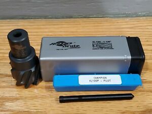 NEW Champion Roto Brute XL100 - 1 1/4&#034; Annular Cutter &#034;  Plus 20 &#034; with pilot