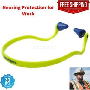 Hearing Protection Reusable Banded Ear Plugs Work Shooting Firing Range Noise
