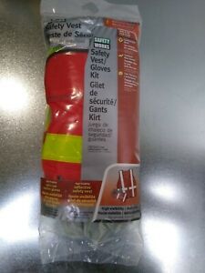 Safety Works Vest &amp; Gloves Combination Kit, Hi-Viz Emballage Combo Pack