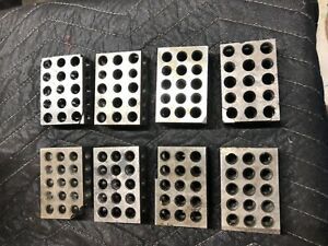 Vintage Lot of 8 Blocks - 4 Pair Precision 1-2-3 123 Blocks