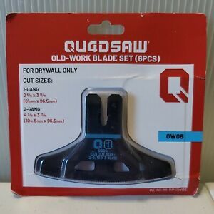 QUADSAW Old-Work Blade Set (6 pieces) For Drywall Only OW06 Brand New